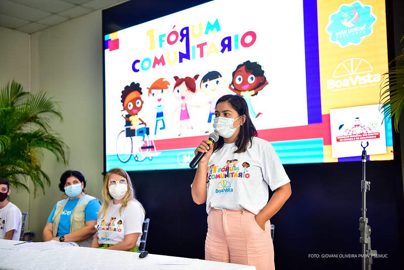 Políticas públicas sobre direitos da criança e do adolescente de Boa Vista são debatidas no 1º Fórum Comunitário Selo Unicef