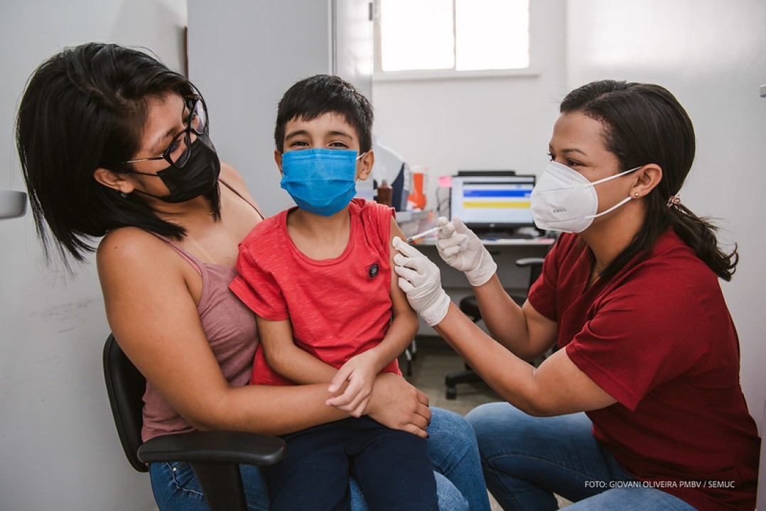 Prefeitura antecipa vacinação de crianças contra a Covid-19 para volta às aulas