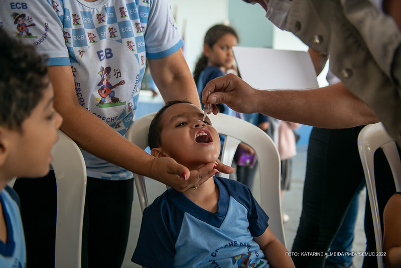 Vacinação contra a poliomielite é reforçada em escolas de Boa Vista