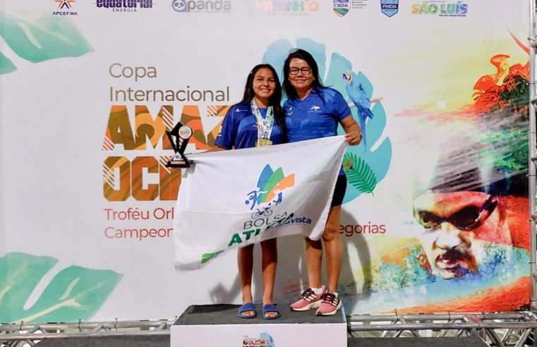 Apoiada pela Bolsa Atleta, nadadora de Boa Vista conquista 6 medalhas de ouro em competição regional