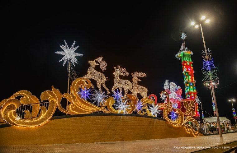Acendimento das luzes marca início das comemorações natalinas em Boa Vista