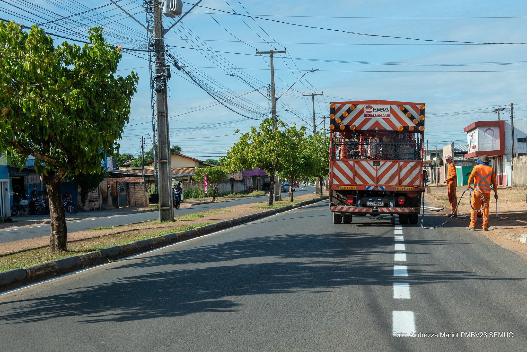 Ruas e avenidas de Boa Vista recebem revitaliação da sinalização horizontal