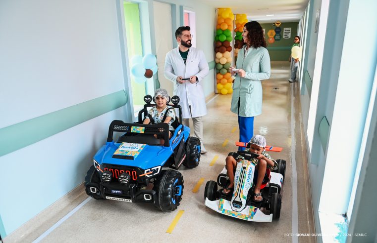 Hospital da Criança inova e adere a carrinhos elétricos para levar crianças até o centro cirúrgico