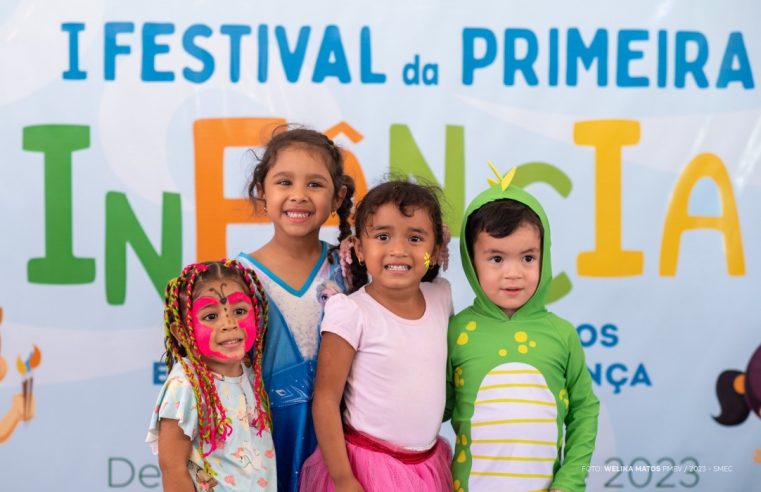 Creches e pré-escolas de Boa Vista celebram I Festival da Primeira Infância