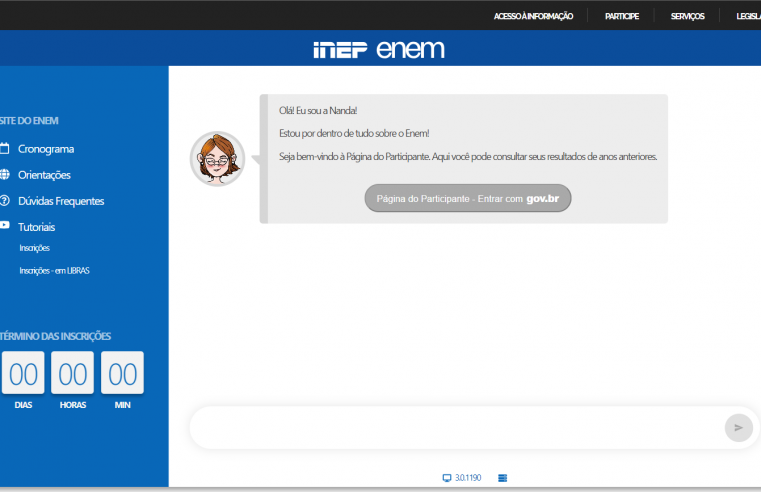 Cartão de inscrição do Enem já está disponível