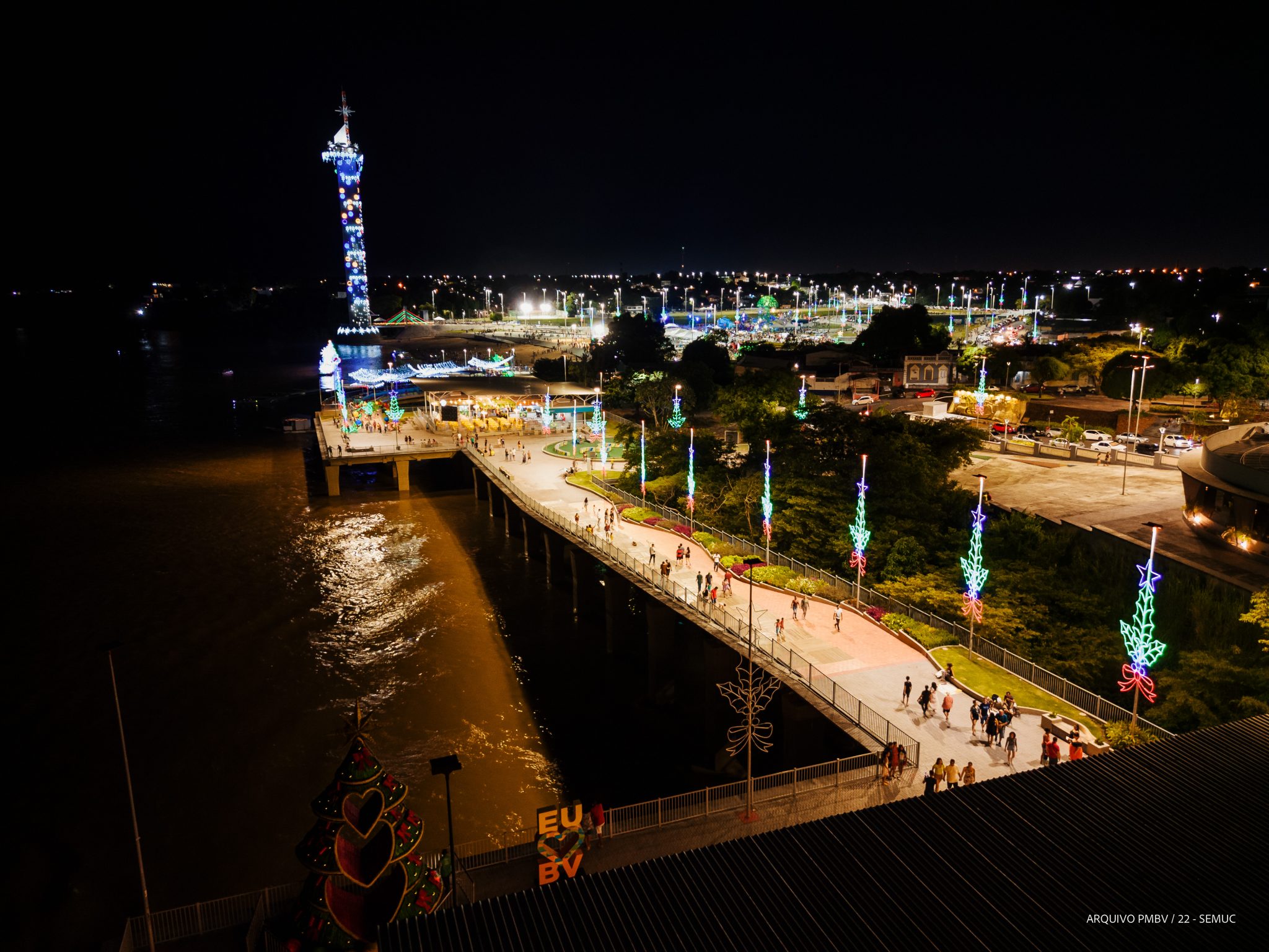 Acendimento das Luzes de Natal do Parque do Rio Branco e Orla Taumanan será nesta sexta-feira(29)