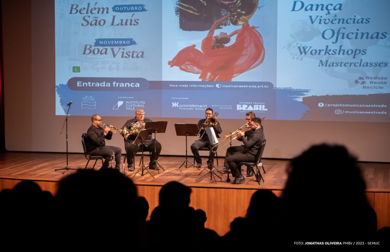 Quinteto de Metais da Amazônia ministra concertos e masterclasses em Boa Vista