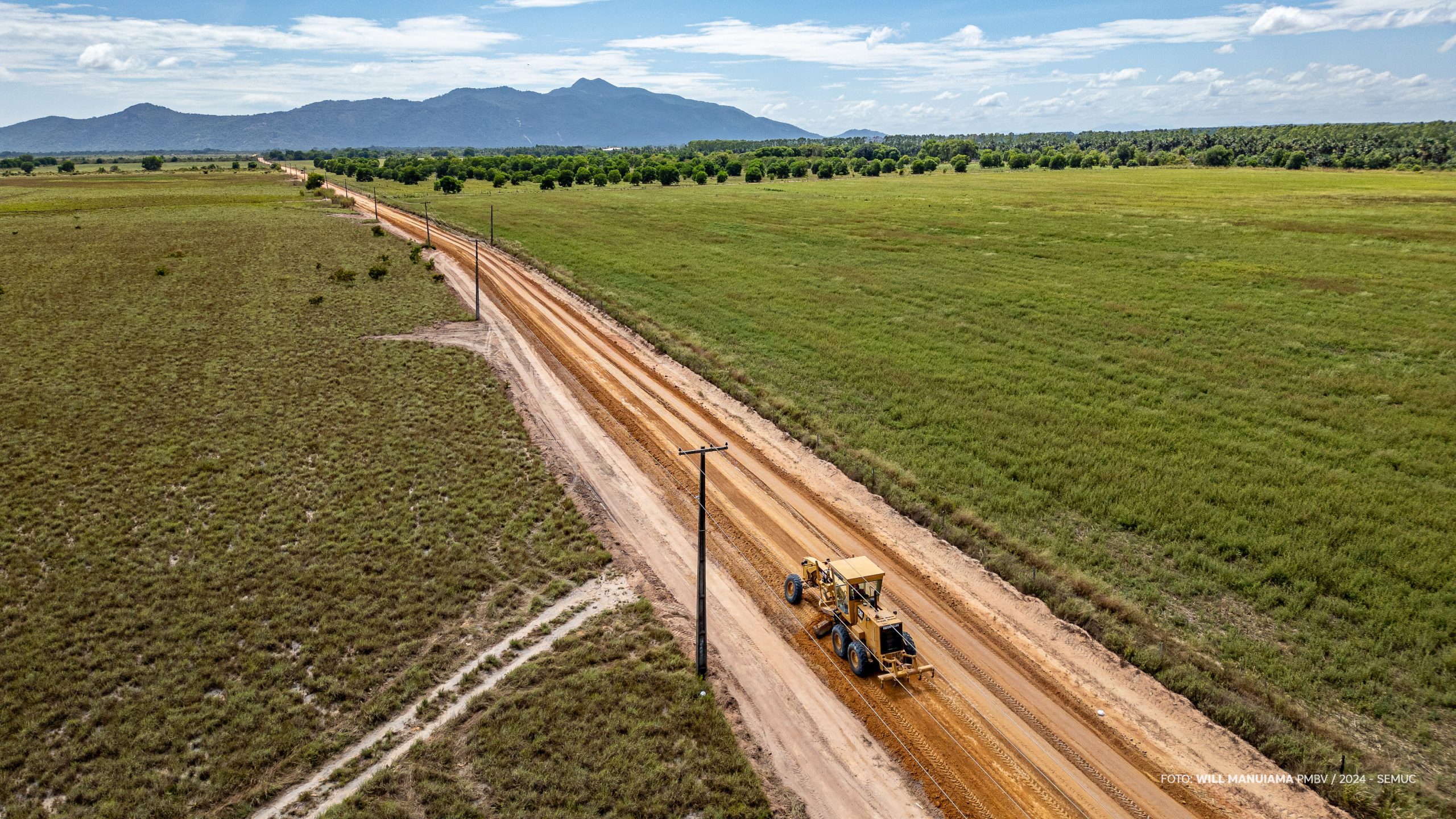 BVA 273 – Vicinal de acesso ao Aquamak recebe obras de infraestrutura da Prefeitura de Boa Vista