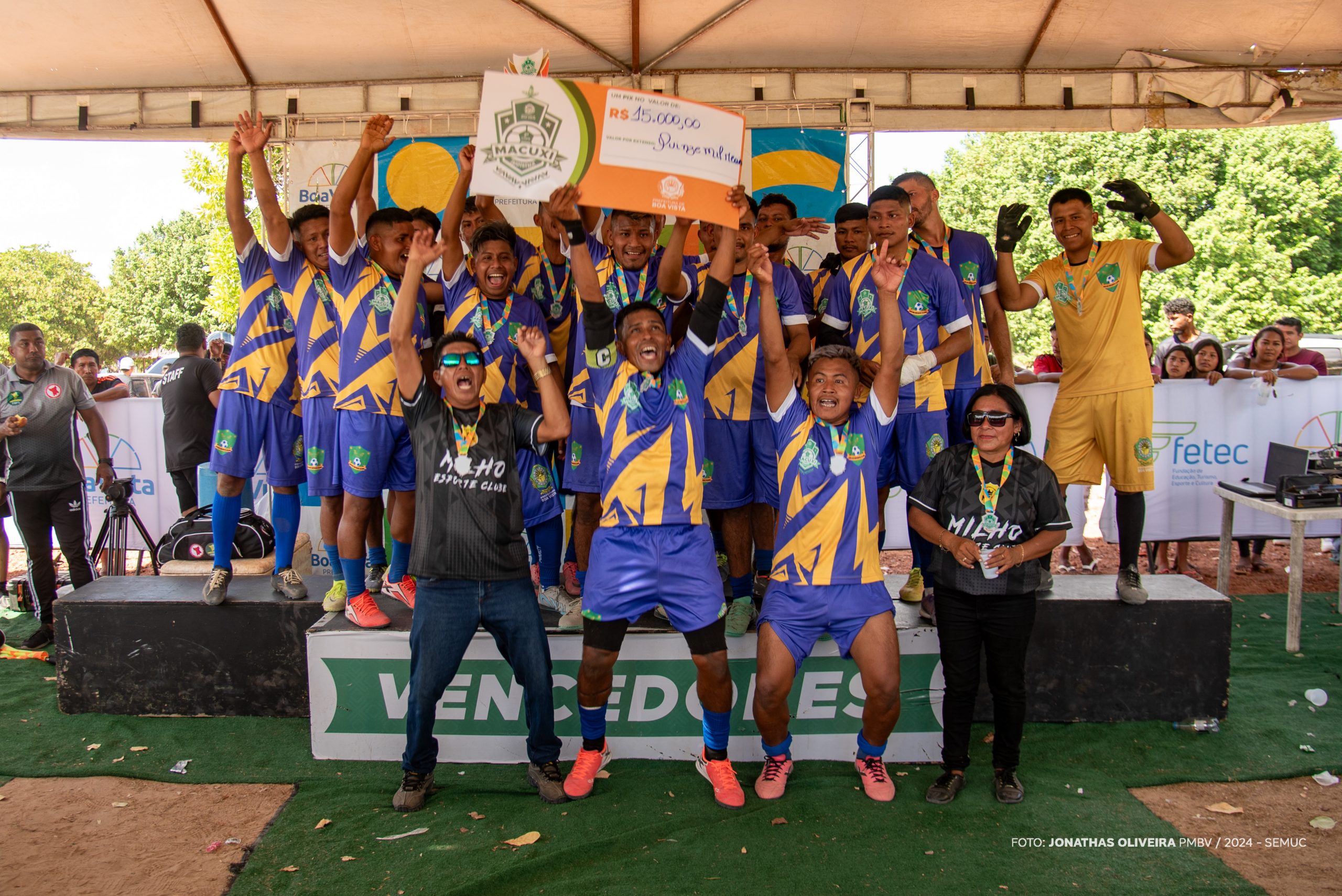 Comunidades do Milho e Vista Nova são os campeões da 2ª Copa Macuxi de Futebol