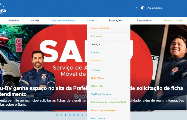 Site da prefeitura passa a contar com serviço de solicitação de ficha de atendimento do Samu-BV