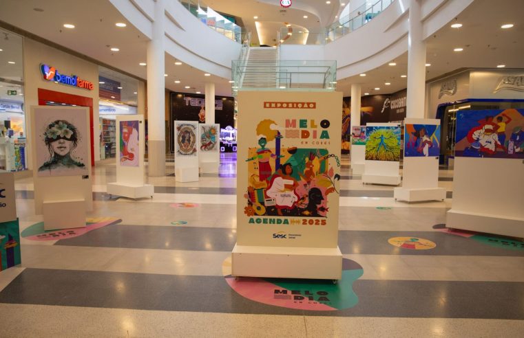 Sesc Roraima promove exposição ‘Melodia em Cores’ em shopping da zona norte