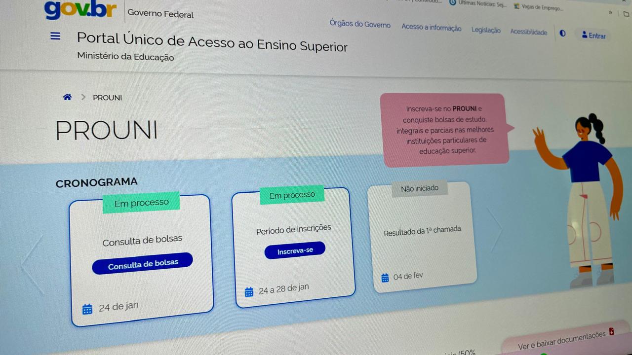 Prouni encerra inscrições do segundo semestre nesta sexta com mais de 211 mil bolsas ofertadas