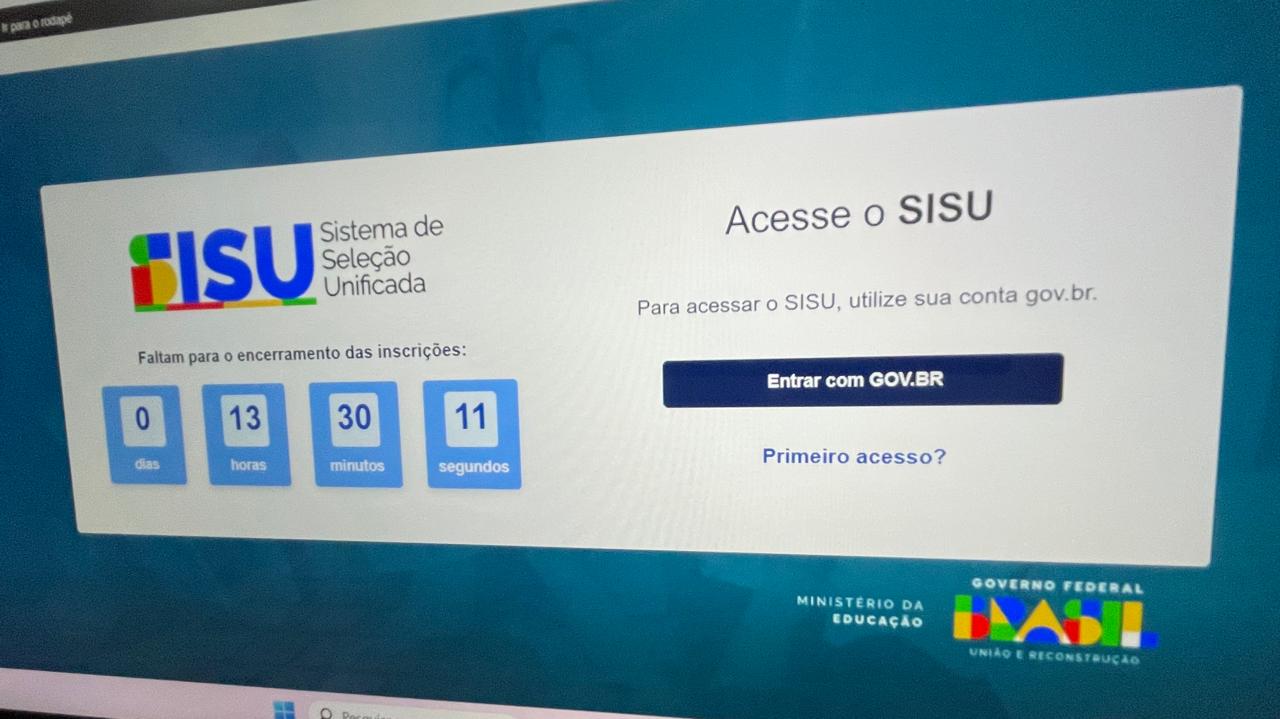 Inscrições do Sisu 2025 encerram hoje (21); Roraima tem 797 vagas em duas universidades públicas