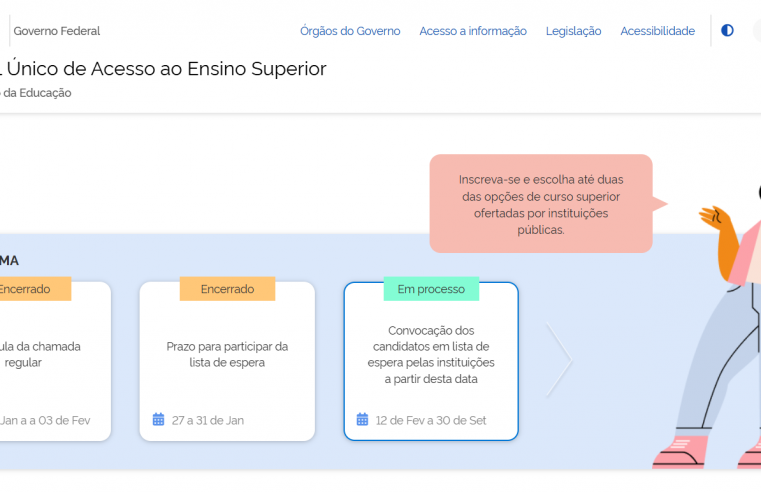 Começa a convocação dos aprovados na lista de espera do Sisu 2025