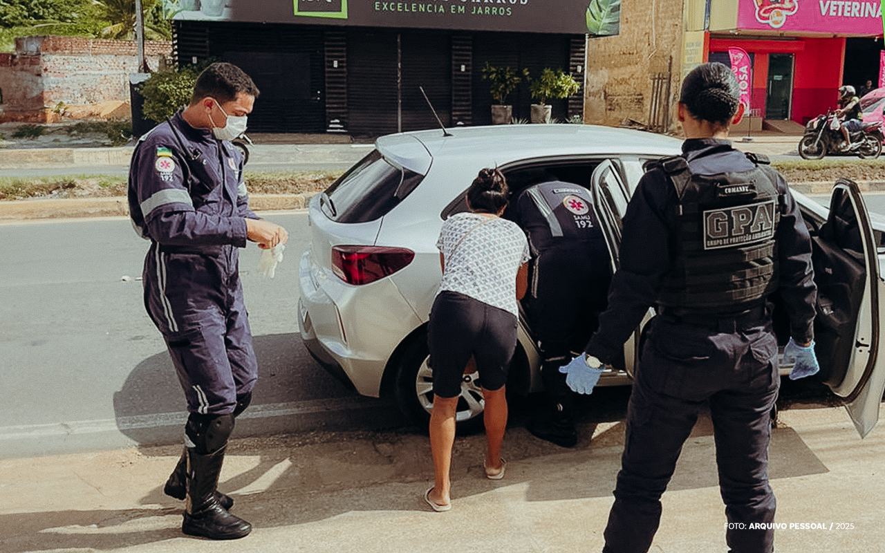 Grávida dá a luz em carro de aplicativo e bebê nasce com ajuda de agentes da Guarda Municipal de Boa Vista