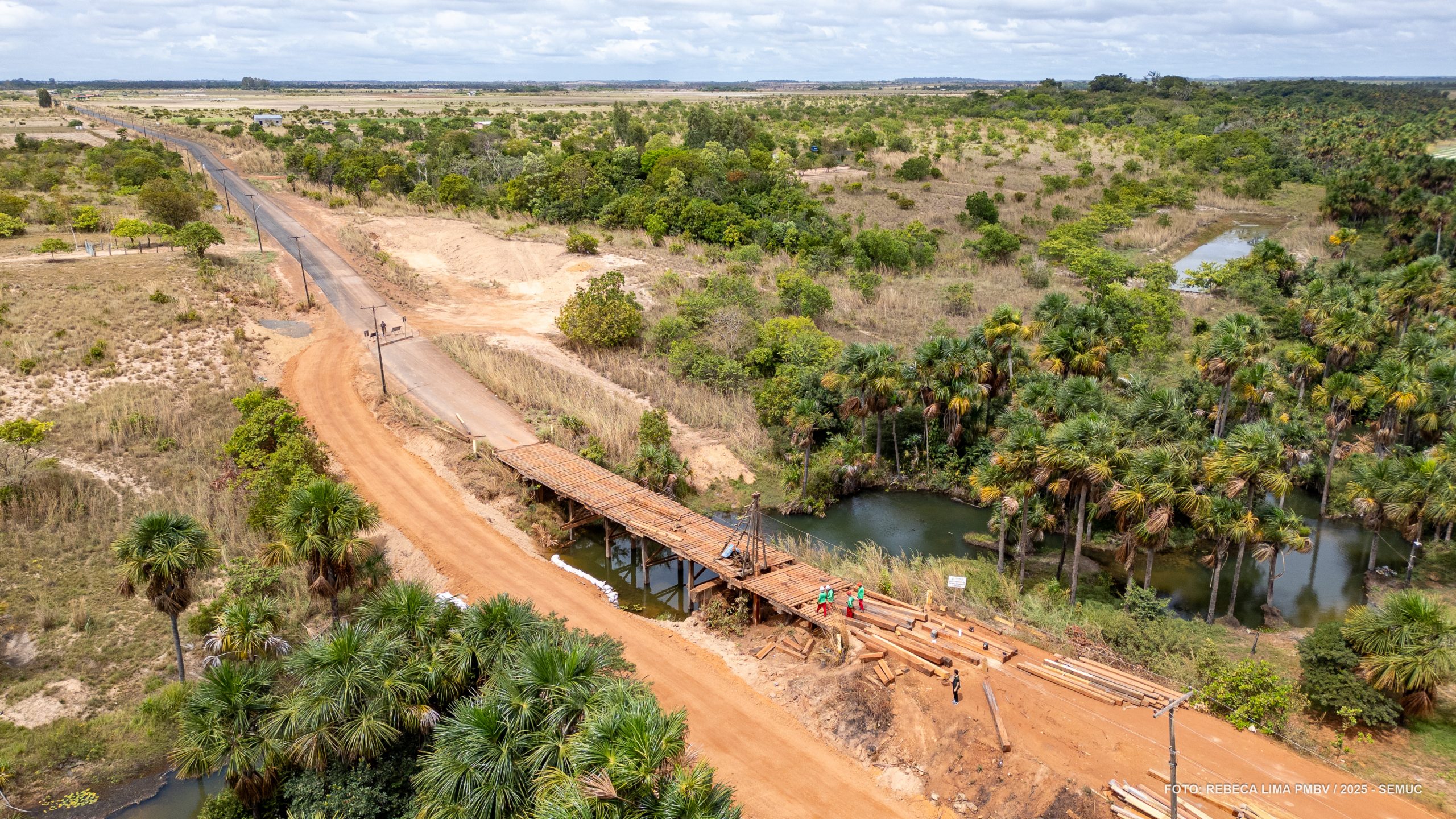 Região do Murupu tem ponte de acesso reconstruída e melhorias na infraestrutura
