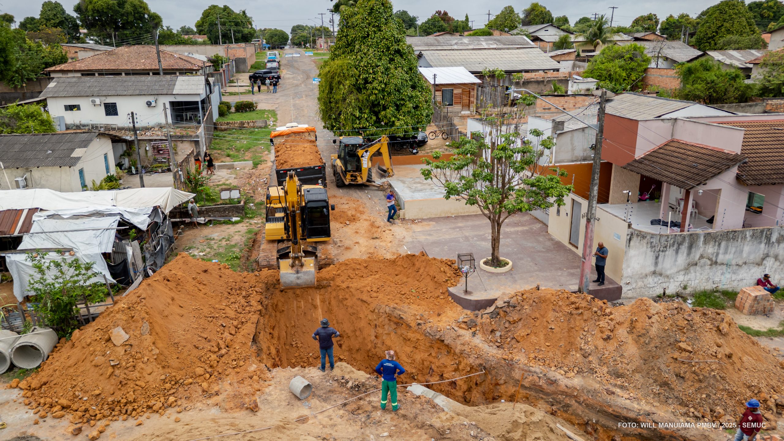 Bairro 13 de Setembro recebe obra que resolve 34º ponto crítico de alagamento em Boa Vista
