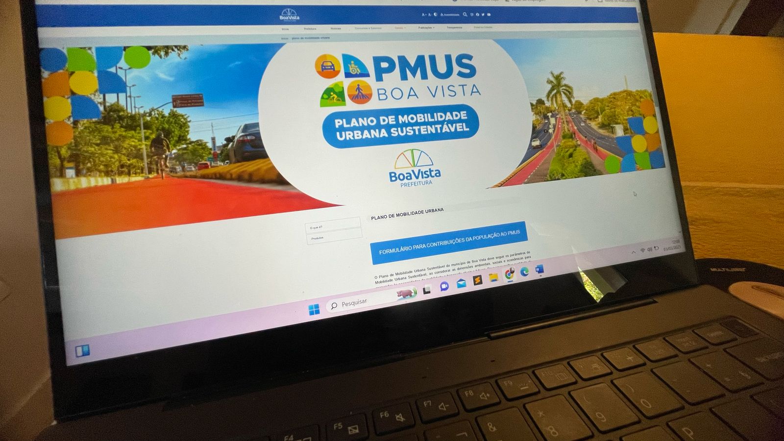 População de Boa Vista pode contribuir com o Plano de Mobilidade Urbana via formulário online até sexta-feira (07)