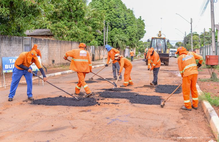 Operação Tapa Buracos já recuperou quase 200 ruas em Boa Vista desde janeiro