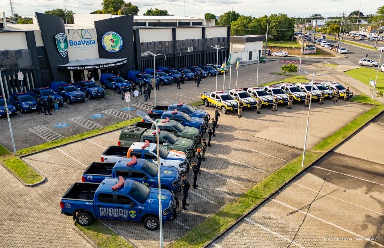 Boa Vista amplia frota com 30 novas viaturas e reforça segurança com aquisição de equipamentos táticos