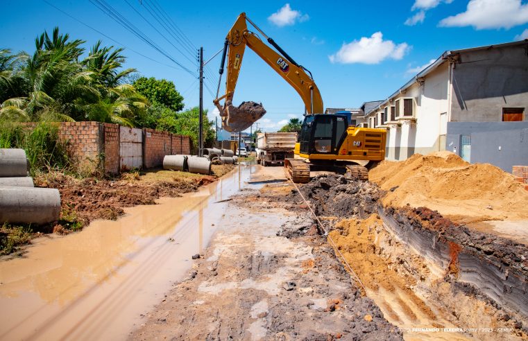 Boa Vista elimina 39º ponto de alagamento com obra de drenagem no Tancredo Neves