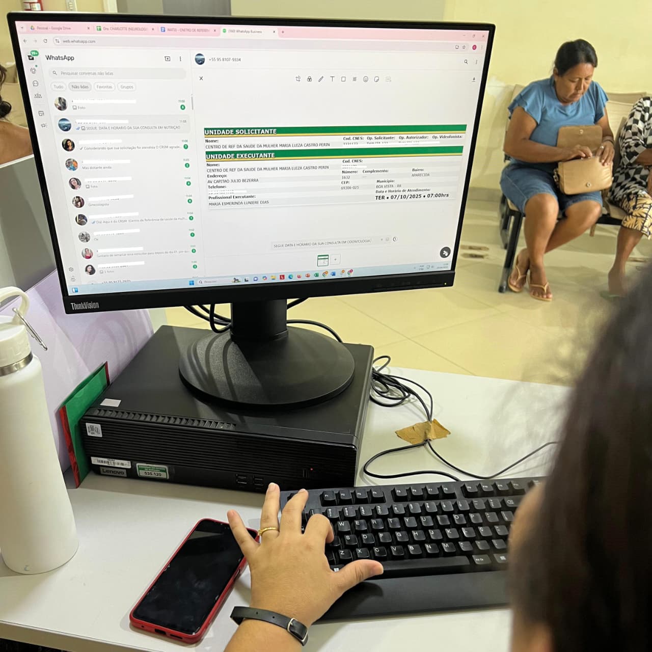 Centro de Saúde da Mulher passa a agendar retornos pelo WhatsApp