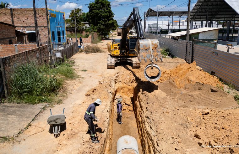Pedra Pintada recebe mais de 1,2 km de drenagem para acabar com alagamentos