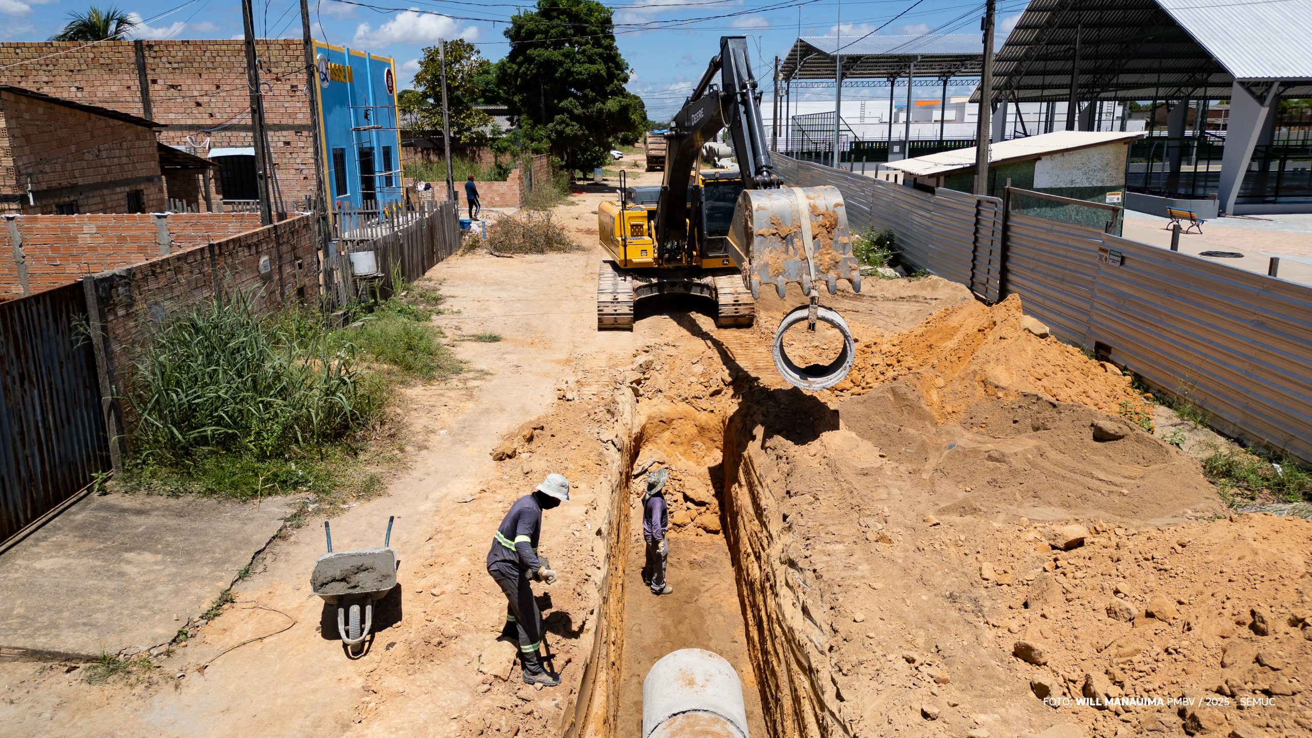 Pedra Pintada recebe mais de 1,2 km de drenagem para acabar com alagamentos