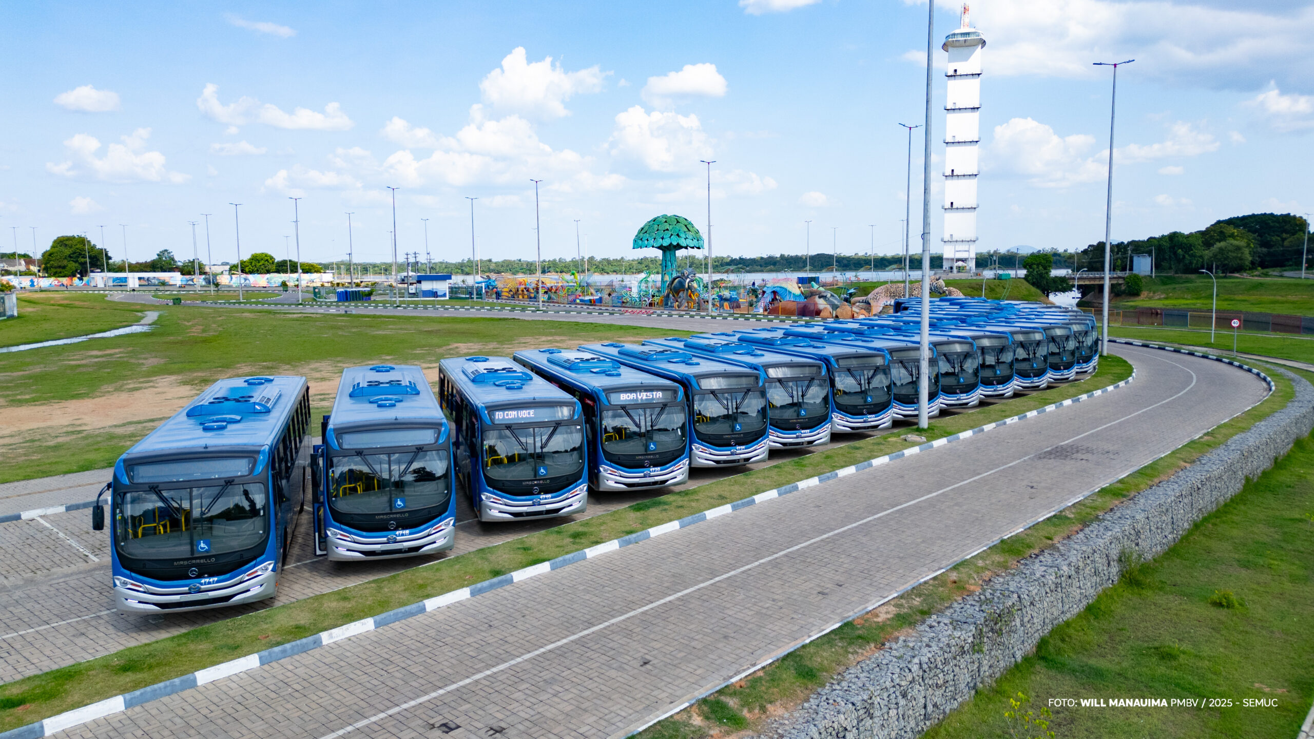 Nova frota de 18 ônibus começa a operar no transporte público de Boa Vista