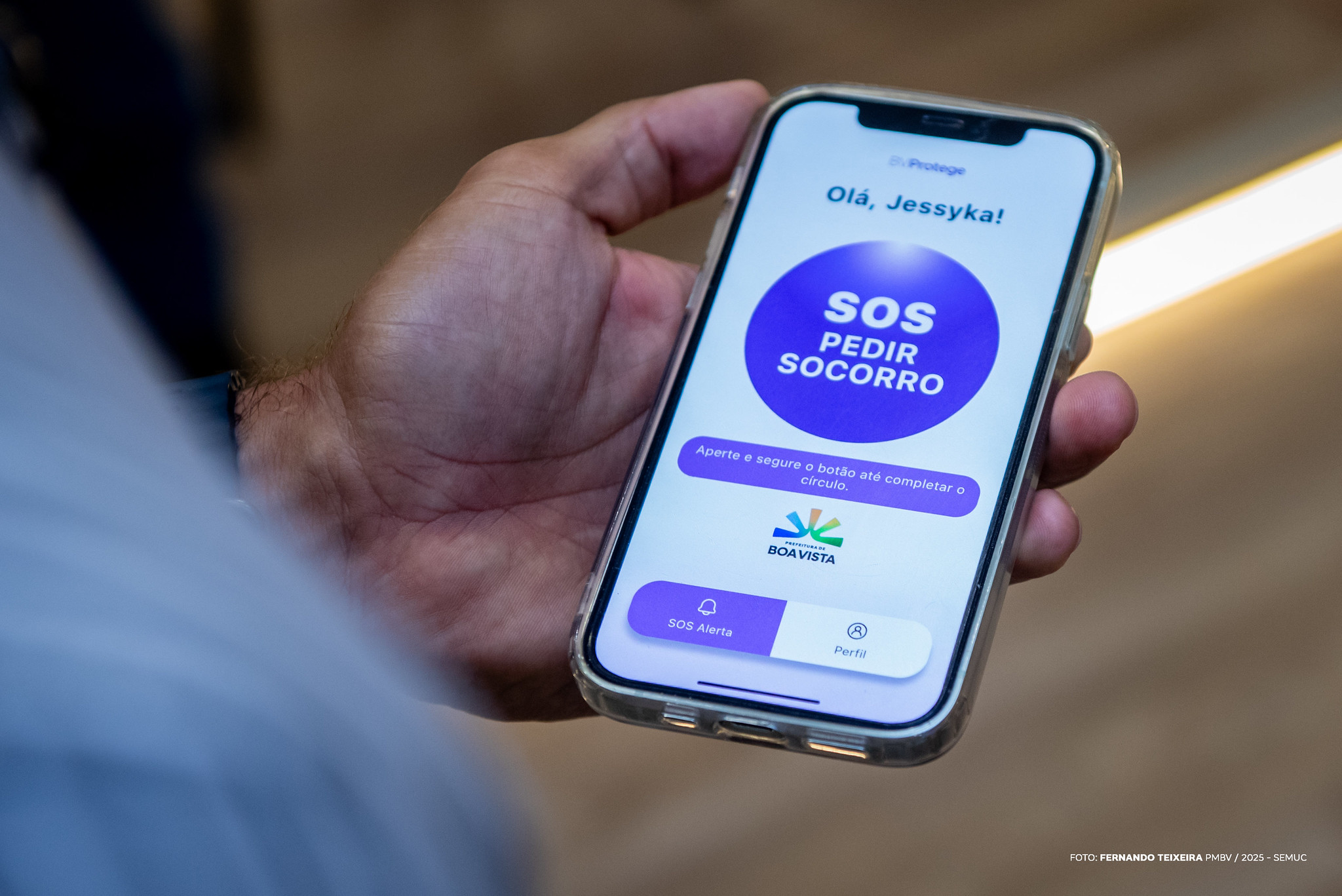 Protege BV – Boa Vista lança aplicativo que transforma celular em botão de emergência para mulheres vítimas de violência