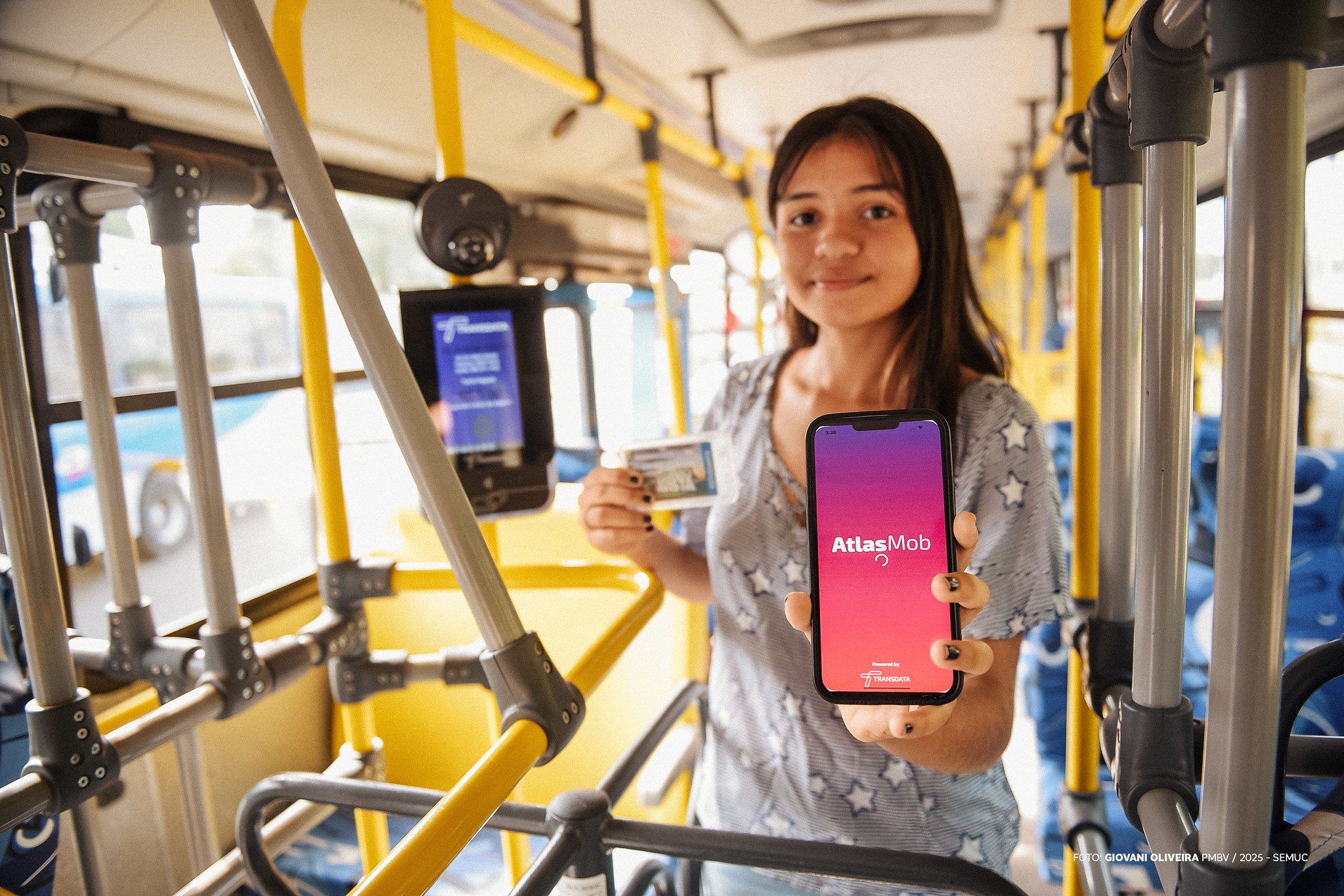 Cartão de ônibus em Boa Vista pode ser recarregado via Pix pelo aplicativo AtlasMob