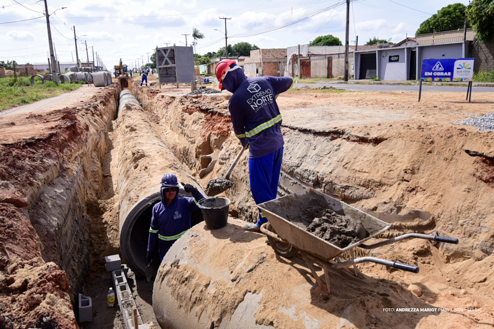 Seis ruas do Dr. Airton Rocha recebem obras de drenagem e asfalto