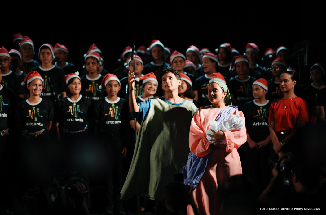 Natal da Paz 2025 – Projetos sociais de Boa Vista participam de apresentação natalina no palco Aderval da Rocha Ferreira