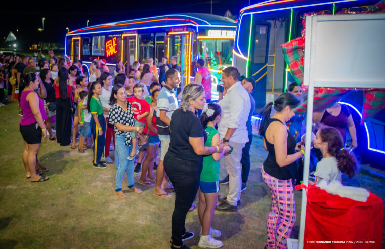 Passeios do Expresso Natalino percorrem locais decorados de Boa Vista entre 7 e 14 de dezembro; veja onde embarcar