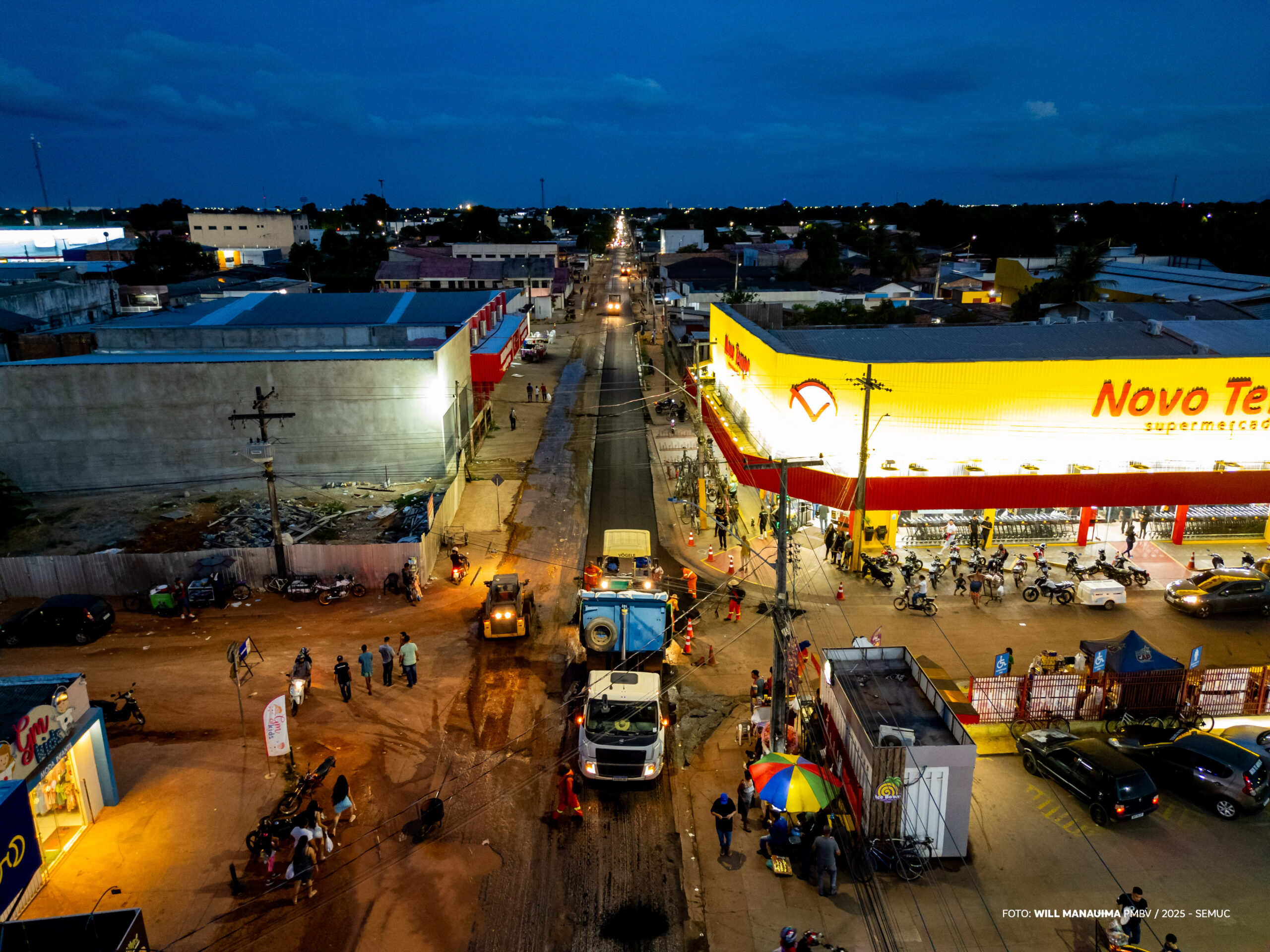 Rua José Aleixo recebe novo asfalto e sinalização