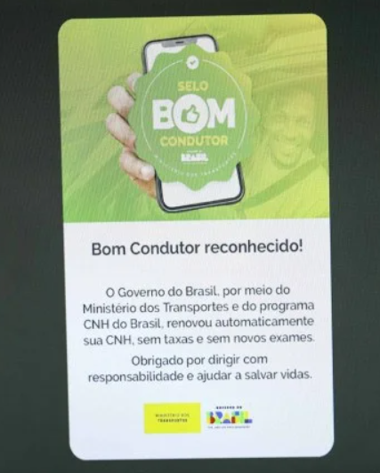 Bom Condutor – Renovação automática da CNH já está em vigor