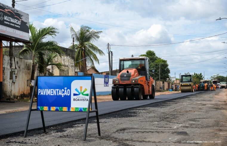 Prefeitura intensifica obras de pavimentação no bairro Jóquei Clube
