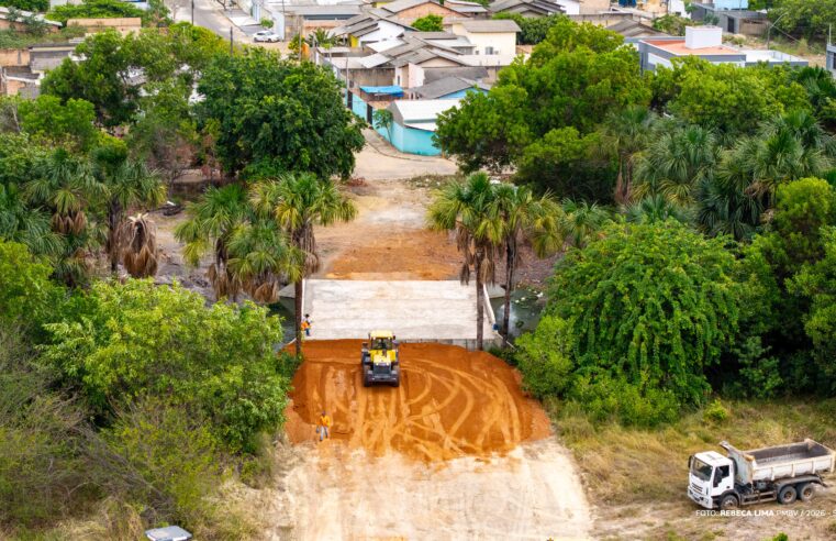 Obra no Igarapé Caranã cria acesso direto entre Murilo Teixeira e Equatorial