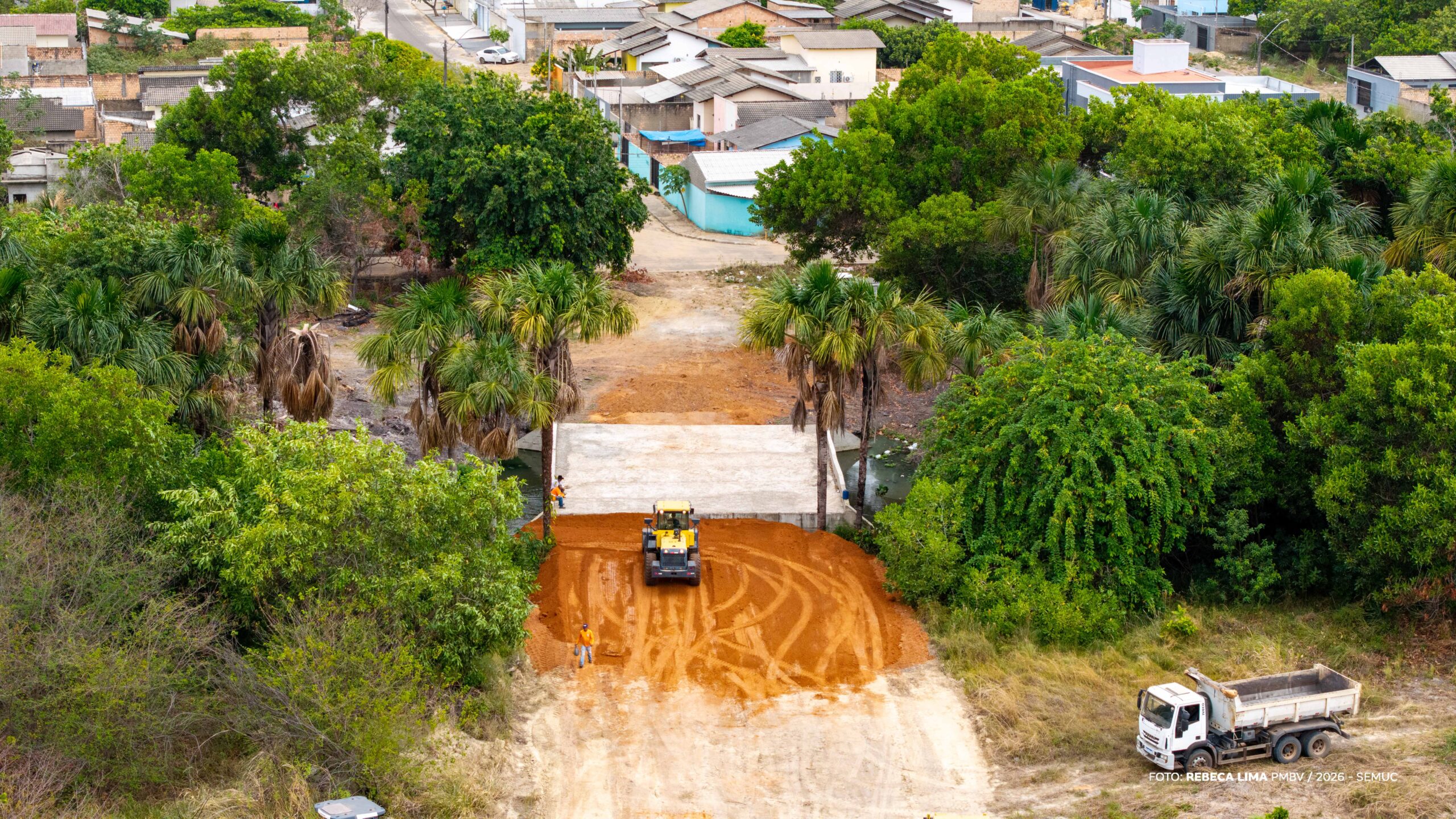 Obra no Igarapé Caranã cria acesso direto entre Murilo Teixeira e Equatorial