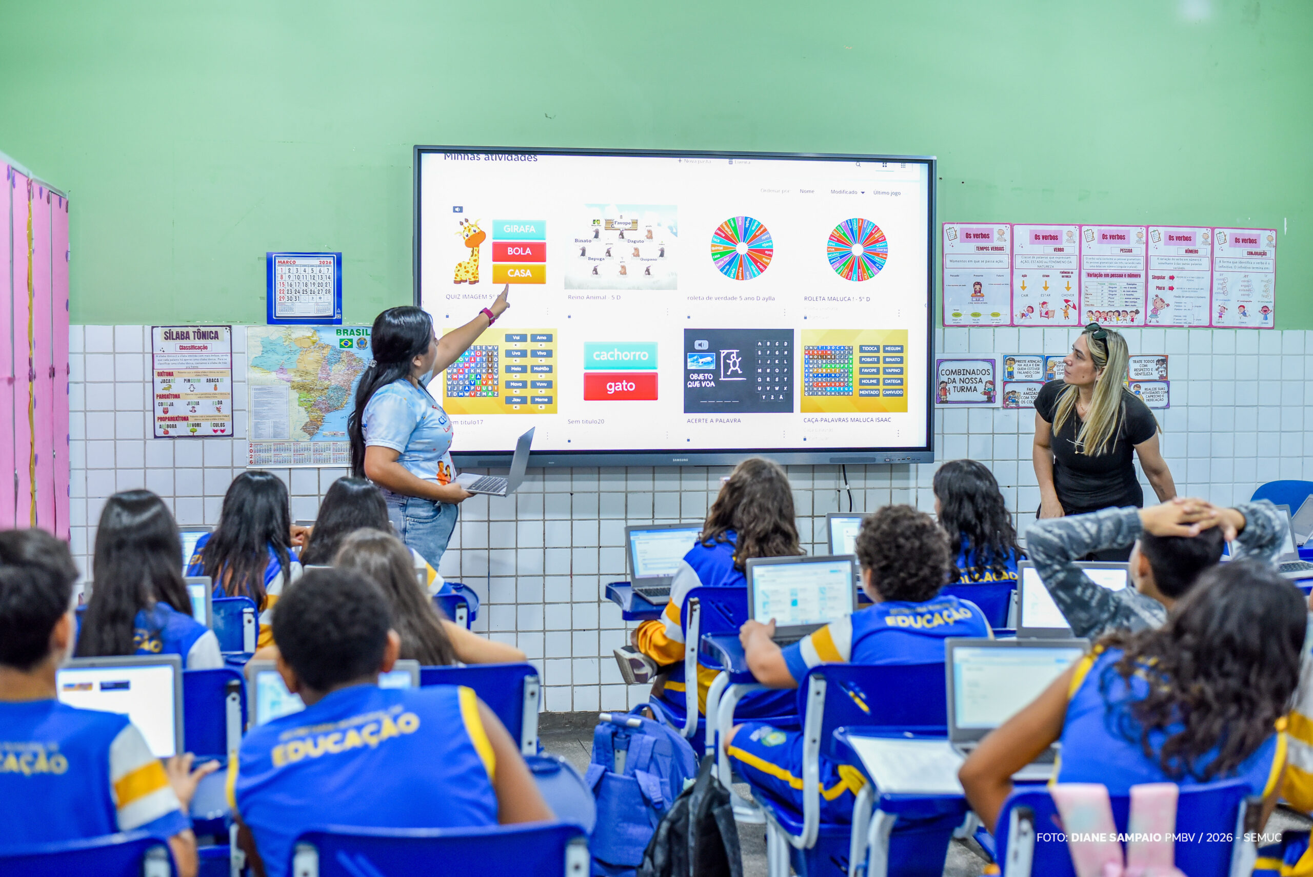 Projeto Laços que Alfabetizam – Alunos criam jogos para apoiar alfabetização em escola de Boa Vista