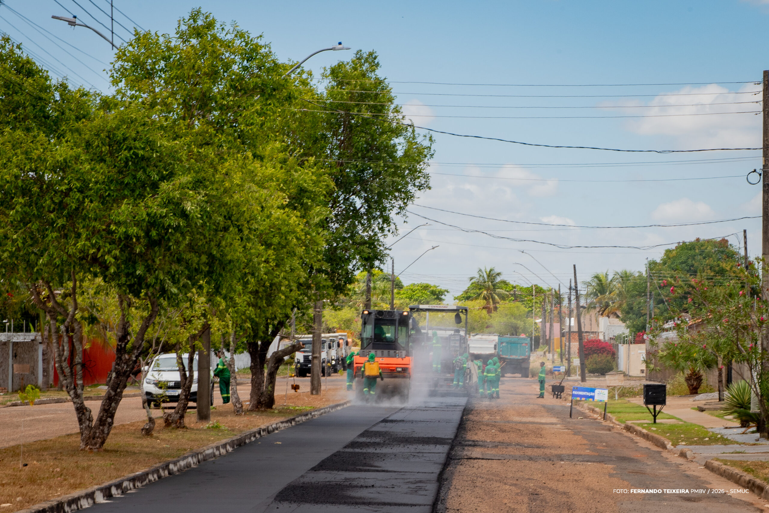 Bairro Caçari recebe 4,5 km de recapeamento em ruas principais