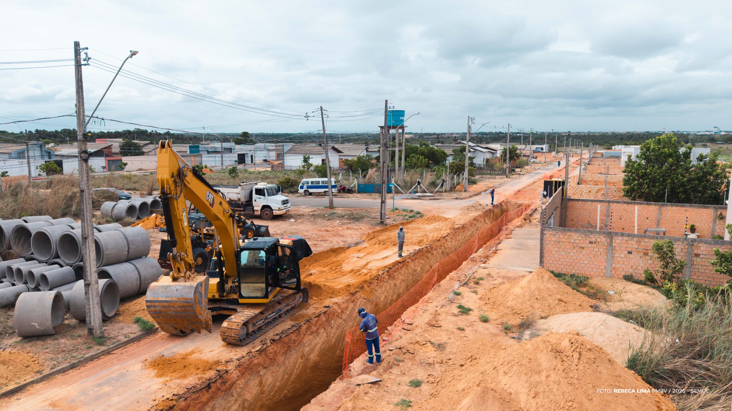 Monte Cristo recebe 2,6 km de drenagem e asfaltamento