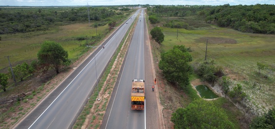BR-401, em Roraima, recebe nova sinalização em trecho de nove quilômetros