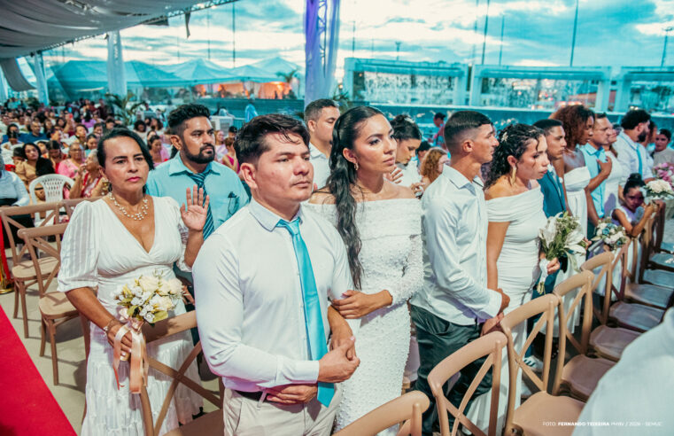 Casamento coletivo reúne 265 casais no Parque do Rio Branco, em Boa Vista
