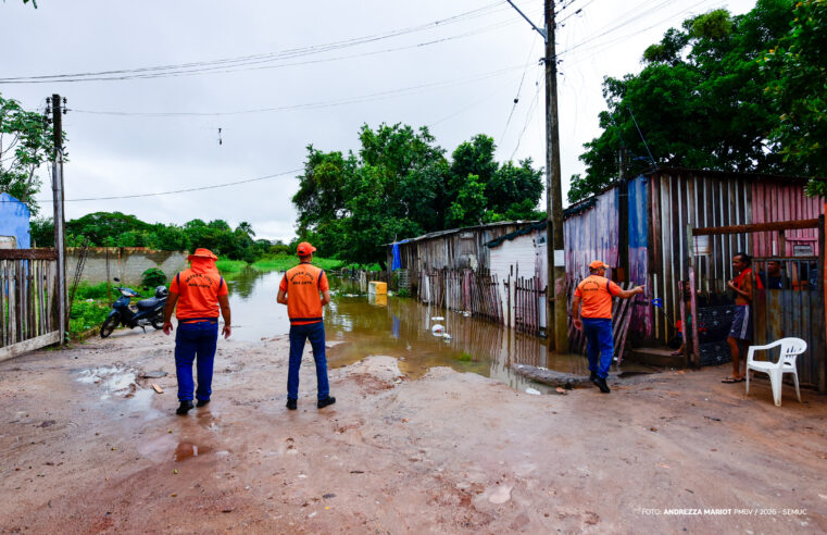 Chuvas intensas colocam Boa Vista em alerta amarelo e ampliam ações da Patrulha da Chuva e Defesa Civil