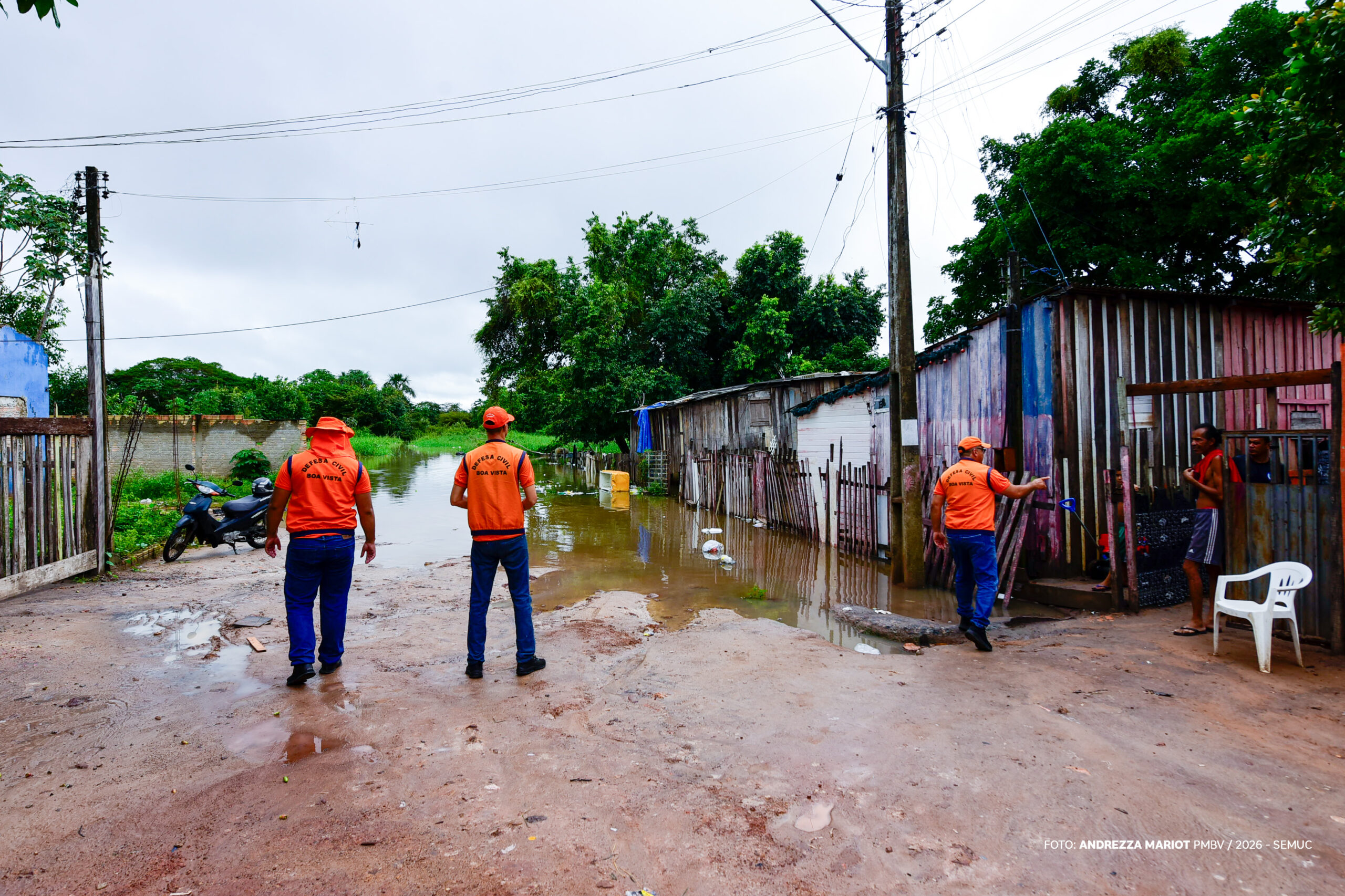 Chuvas intensas colocam Boa Vista em alerta amarelo e ampliam ações da Patrulha da Chuva e Defesa Civil
