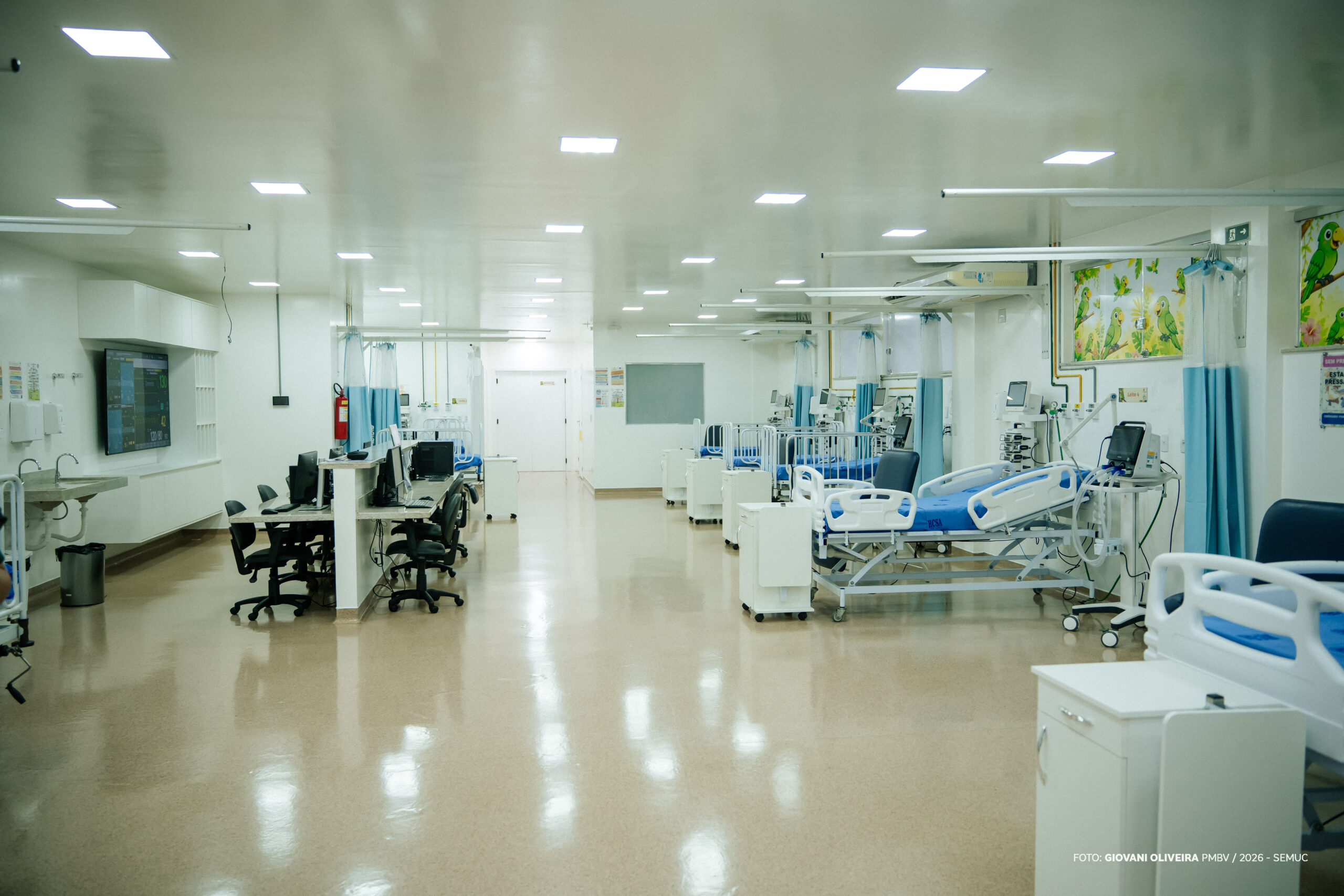 UTI pediátrica do Hospital da Criança Santo Antônio (HCSA) passa a contar com 21 leitos após revitalização
