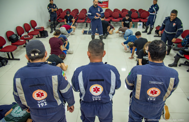 Estudantes da UFRR participam de treinamento em urgência com o SAMU-BV