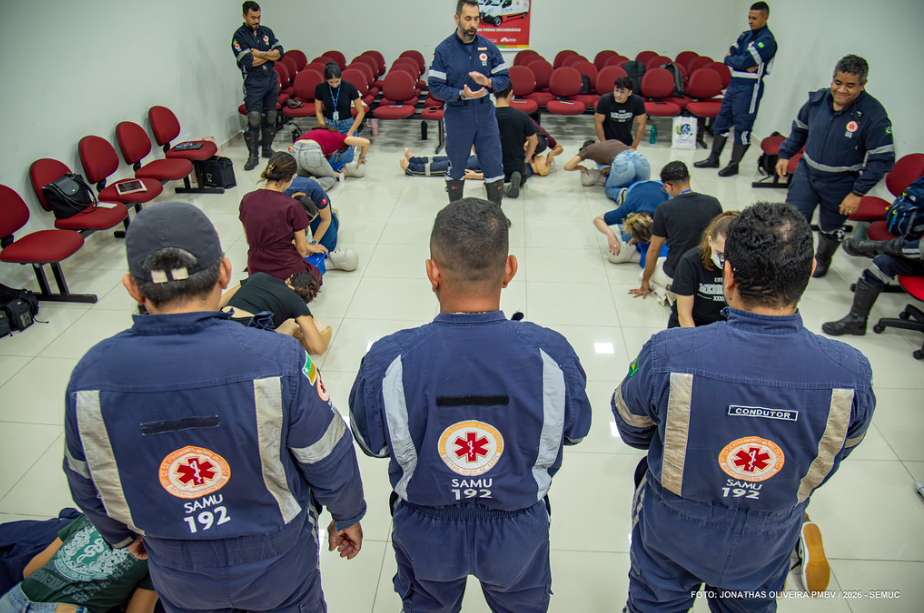 Estudantes da UFRR participam de treinamento em urgência com o SAMU-BV