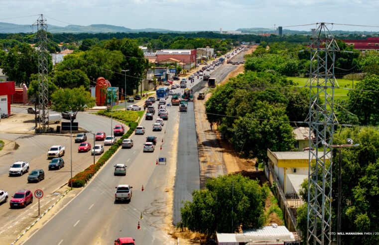 Depois da drenagem e da terraplenagem, duplicação da Avenida Venezuela chega à fase do asfalto